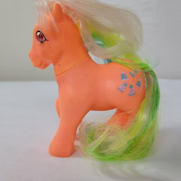 Vintage My Little Pony Original Toy GI Party Time Twinkle Eyes MLP orange 1985 - Picture 5 of 7